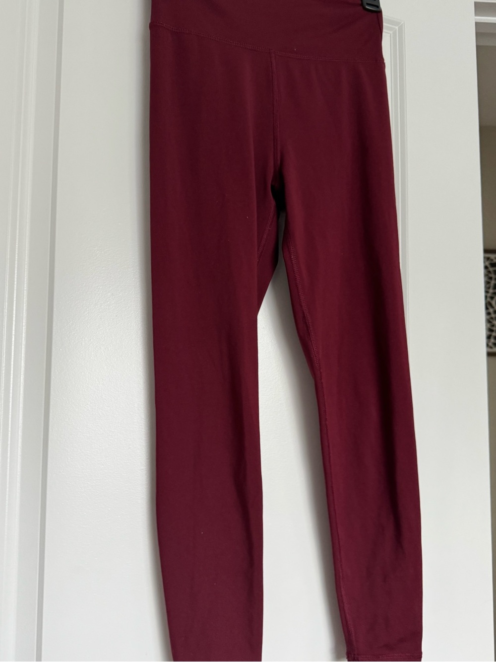 American Eagle Outfitters Maroon High-Waist Leggings